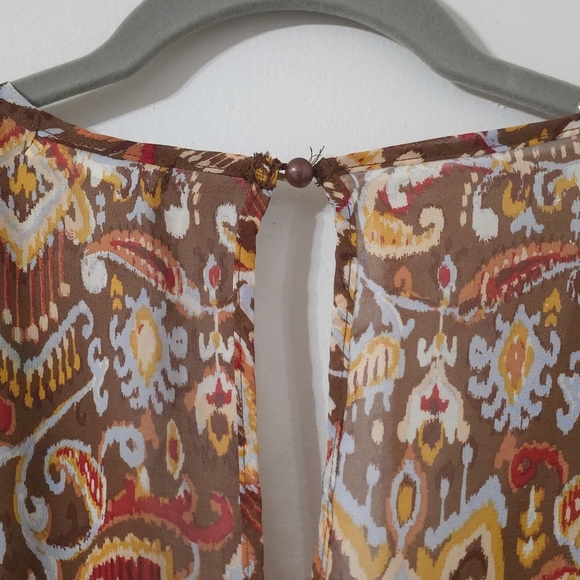 ACTIVE USA Nwot Long Sleeve Paisley Fit & Flare Mini Dress, Boho Cowgirl, L - Picture 8 of 16